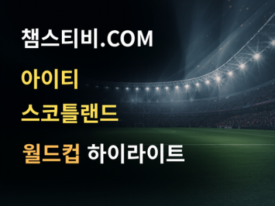 아이티 VS 스코틀랜드 0:1 월드컵 하이라이트