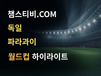 독일 VS 파라과이 4:5 월드컵 하이라이트