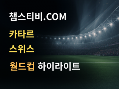 카타르 VS 스위스 1:1 월드컵 하이라이트