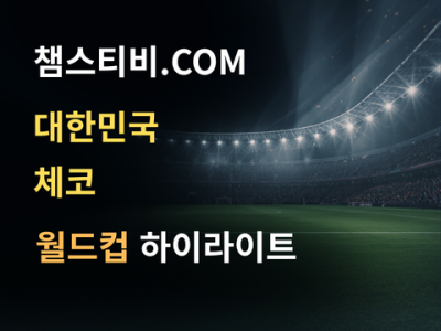 한국 VS 체코 2:1 월드컵 하이라이트